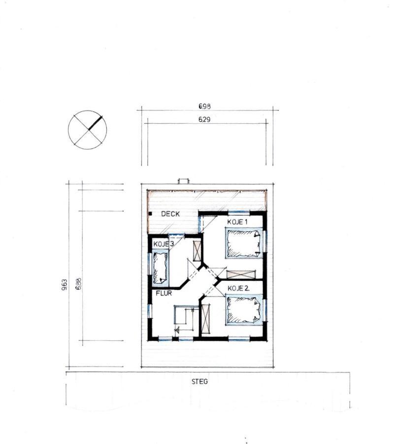 4 Sterne Dtv Floating House Hotel Kroslin Ngoại thất bức ảnh